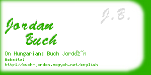jordan buch business card